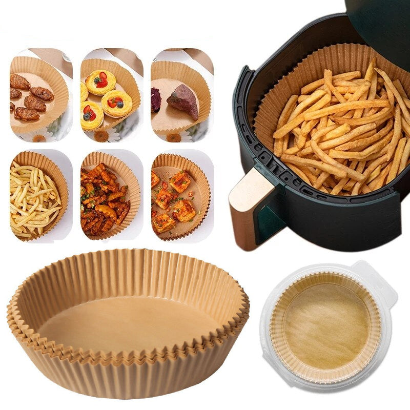 TidyFry™ - Non-Stick Air Fryer Liners (25+25 Free)