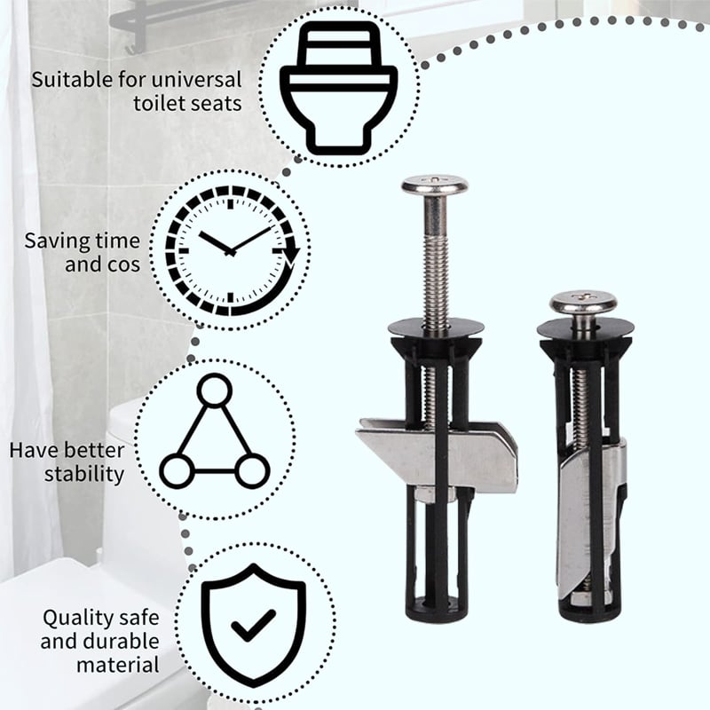 ToiLock™ – Heavy-Duty Toilet Seat Bolt (1+1 Free)