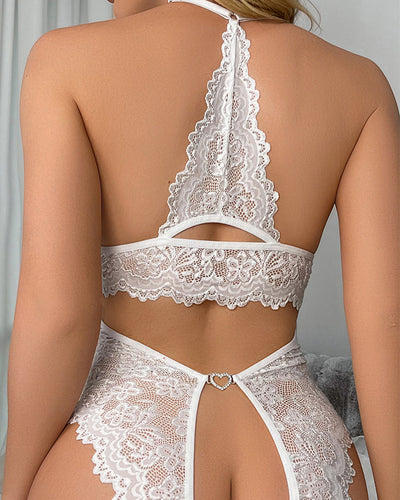 Seducta™ - Floral Lace Sheer Crotchless Lingerie (50% Off)