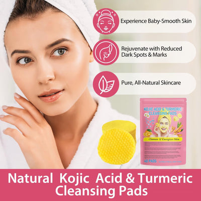 Fivfivgo™ - Turmeric Kojic Acid Cleansing Pads (1+1 Free)