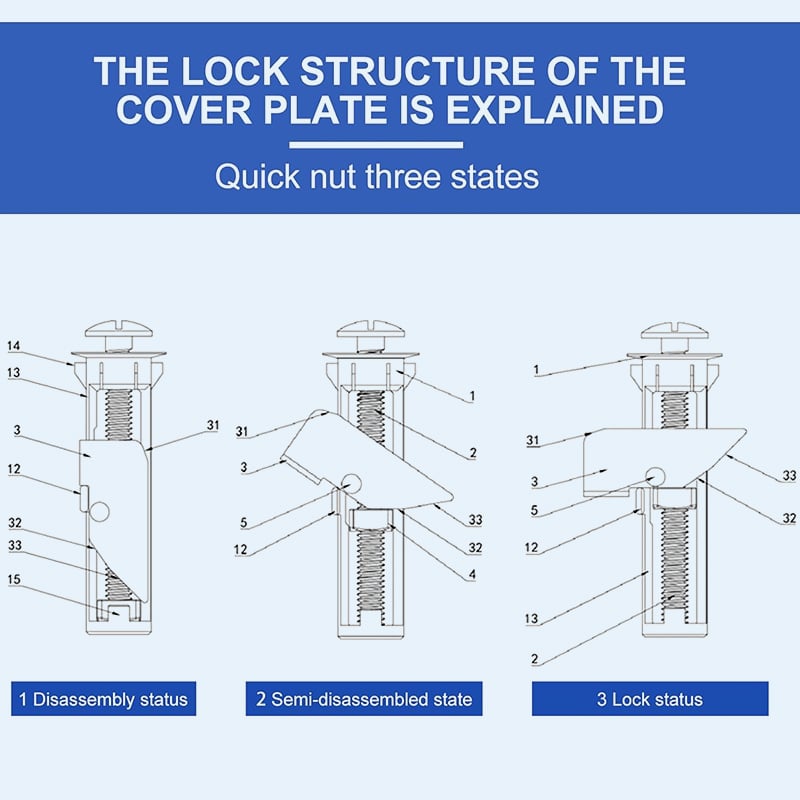 ToiLock™ – Heavy-Duty Toilet Seat Bolt (1+1 Free)